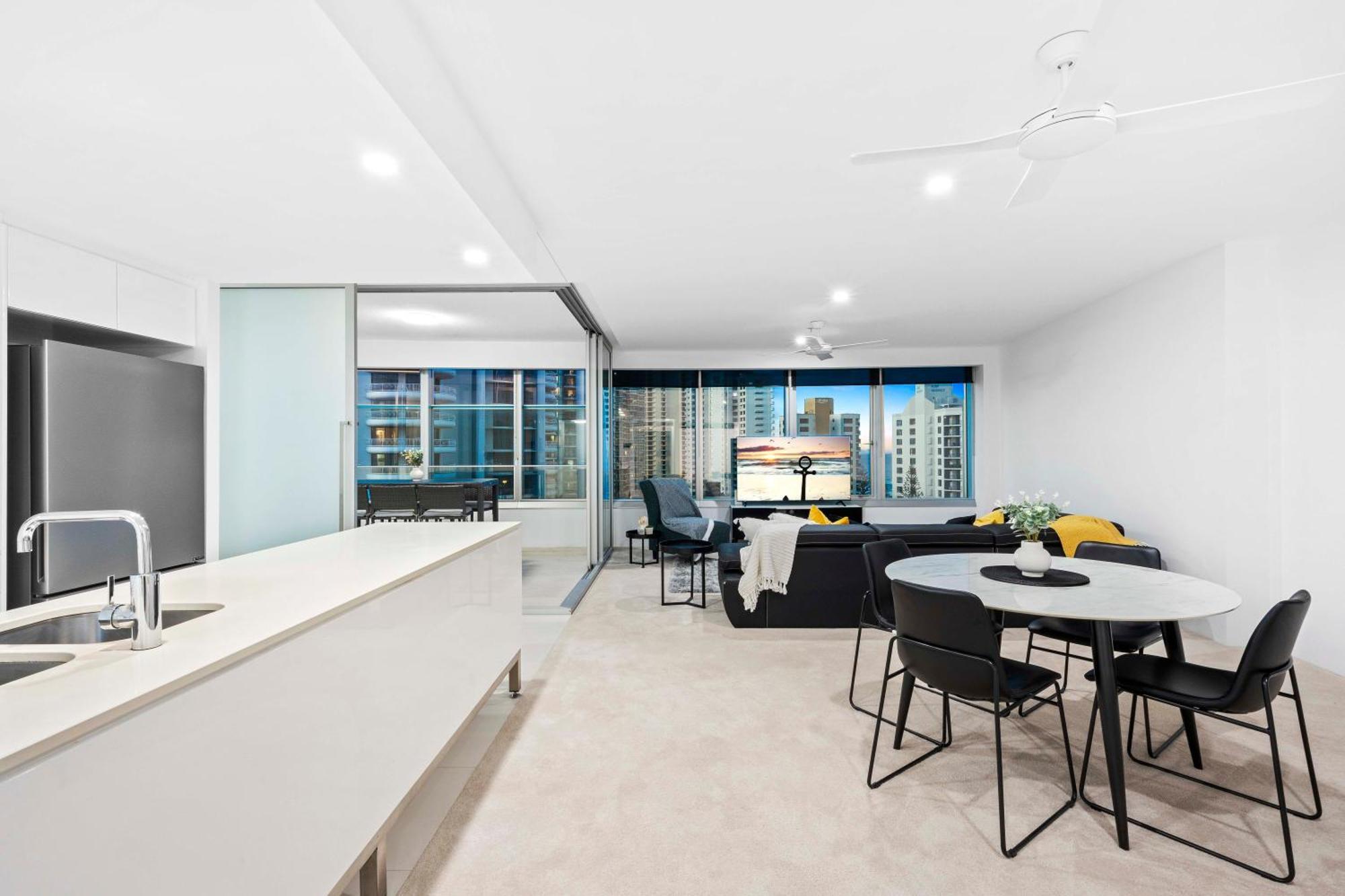 Q Tower At Surfers Paradise - Self Contained Apartments Gold Coast Exterior foto